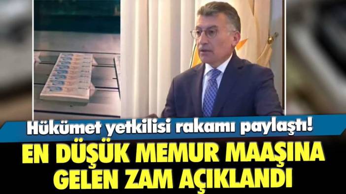 En düşük memur maaşı belli oldu: İktidar yetkilisi rakamı paylaştı