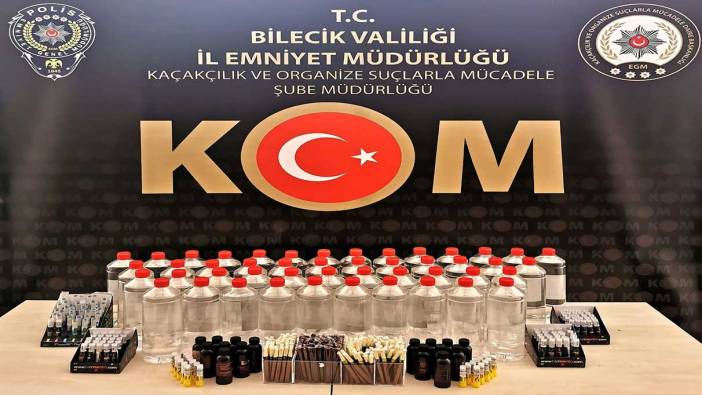 Bilecik'te etil alkol satışı yapan şahıslara operasyon