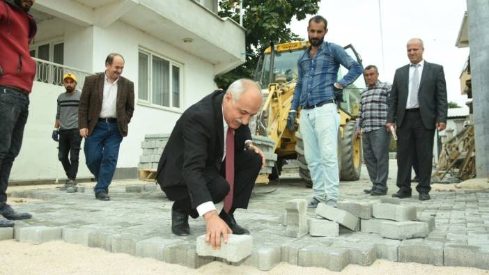 Yenişehir'e 500 bin metre parke taşı yapıldı