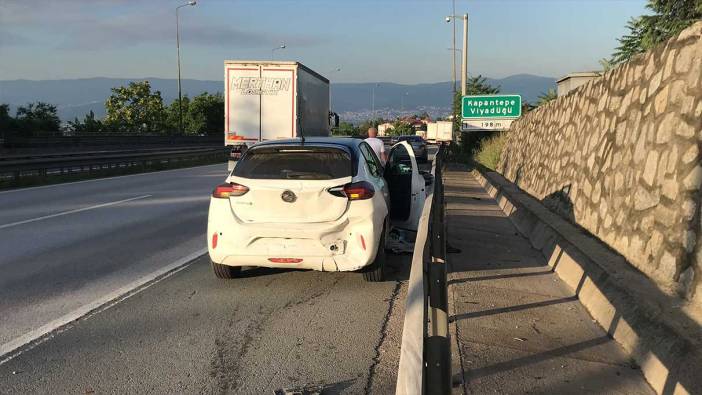 TEM'de polisten kaçan araç kazaya neden oldu: 2 yaralı