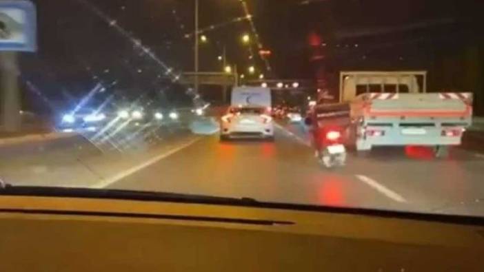 Makas atarak trafiği tehlikeye sokan sürücüye para cezası