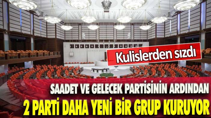 Kulislerden sızdı: Saadet ve Gelecek partisinin ardından 2 parti daha grup kuruyor