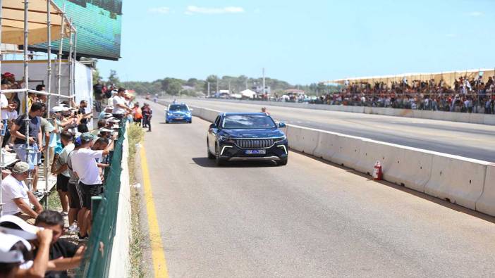 Türkiye’nin ilk yerli ve milli otomobili TOGG drag pistine çıktı