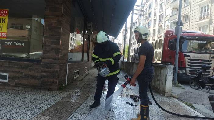 Piknik tüpü tutuştu; 4. kattan aşağı attı