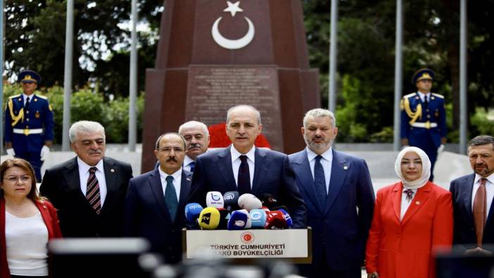 TBMM Başkanı Kurtulmuş, Bakü’de şehitlikleri ziyaret etti