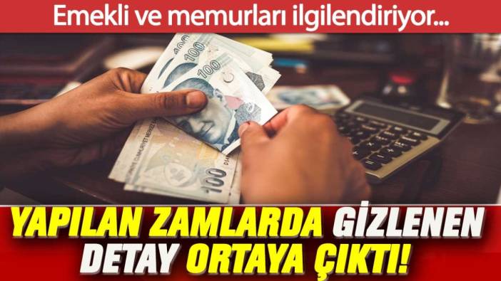 Emekli ve memur zammında az bilinen detay ortaya çıktı