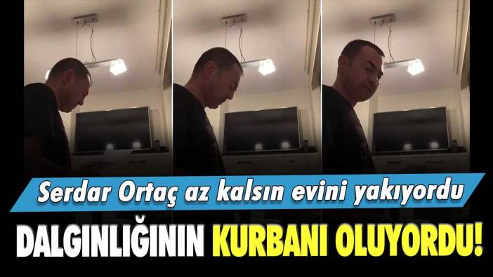 Dalgınlığının kurbanı oluyordu!  Serdar Ortaç az kalsın evini yakıyordu