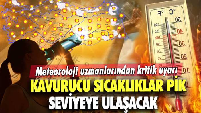 Meteoroloji uzmanlarından kritik uyarı: Kavurucu sıcaklıklar pik seviyeye ulaşacak