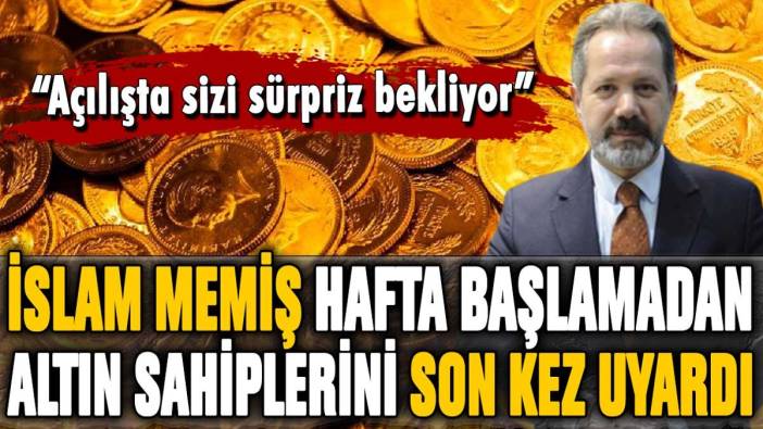 İslam Memiş hafta başlamadan altın sahiplerine seslendi: "Açılışta sizi sürpriz bekliyor: Hazırlığa başlayın"