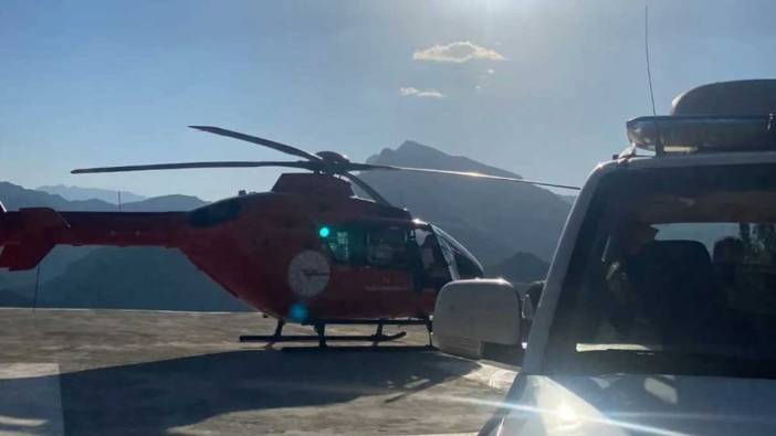 Şırnak'ta helikopter ambulans help sendromlu vatandaş için havalandı