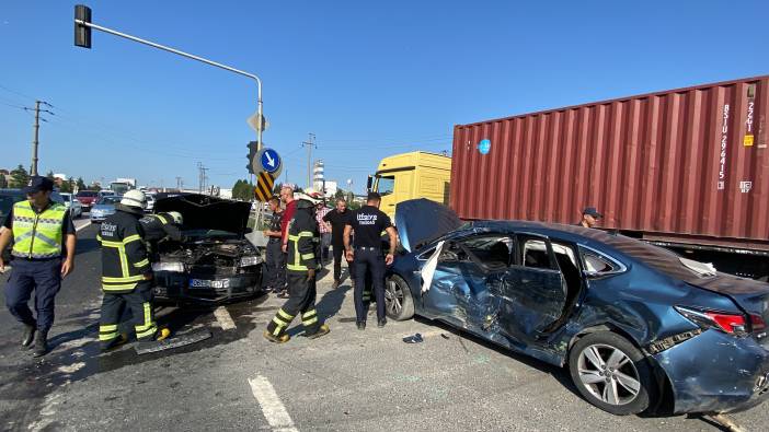 Tekirdağ’da zincirleme kaza: 4 yaralı