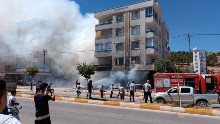 Adıyaman'da 5 katlı binada yangın!