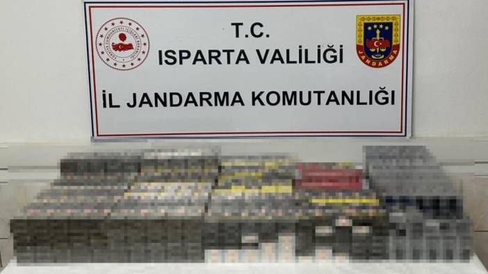 Isparta'da çok sayıda kaçak sigara ele geçirildi