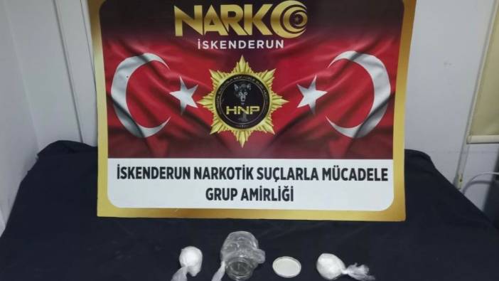 İskenderun’da şüpheli şahsın üzerinden 480 gram metanfetamin çıktı