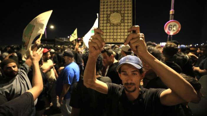 Danimarka’daki Kur’an-ı Kerim’e saldırı Bağdat’ta protesto edildi