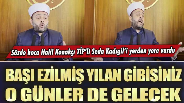 Halil Konakçı TİP’li Seda Kadıgil’i yerden yere vurdu: Başı ezilmiş yılan gibisiniz, o günler de gelecek