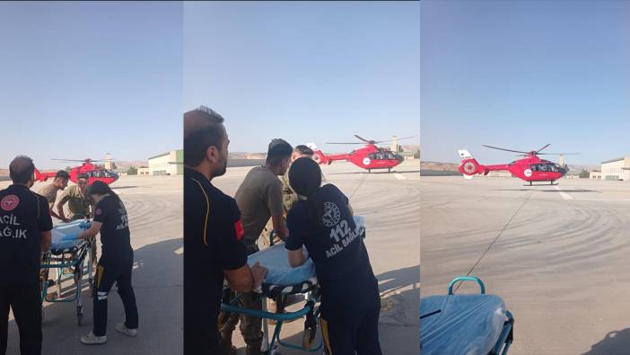 Siirt’te akrebin soktuğu çoban ambulans helikopterle hastaneye kaldırıldı