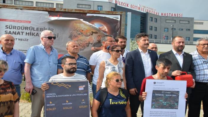 Bilecik’te İYİ Parti’den akaryakıt zamları protestosu