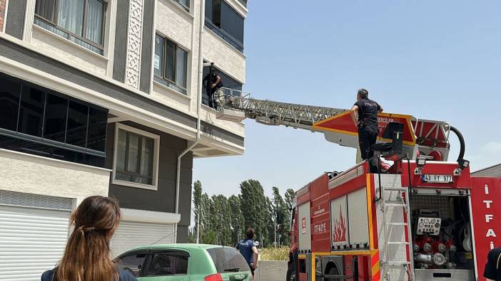 Evde kilitli kalmıştı: 1 yaşındaki Eylül Ada'yı itfaiye kurtardı