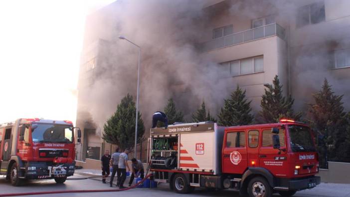 İzmir'de tekstil atölyesinde korkutan yangın