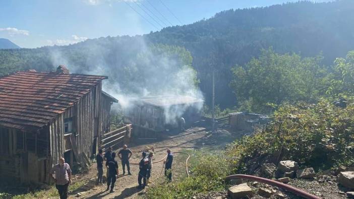 Patlayan tüp parçasının isabet ettiği kadın yaralandı