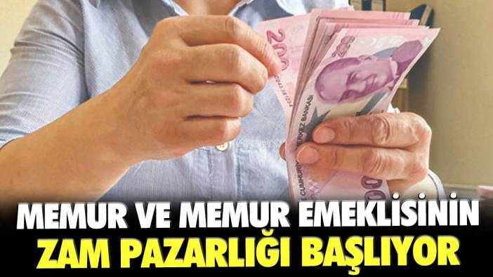 Memur ve memur emeklisinin zam pazarlığı başlıyor