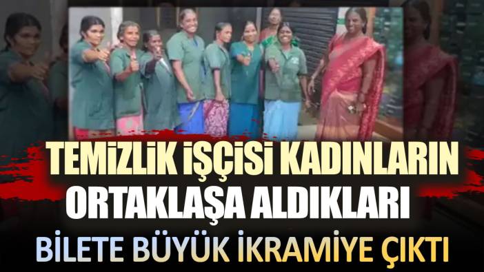 Temizlik işçisi kadınların ortaklaşa aldıkları bile büyük ikramiye çıktı