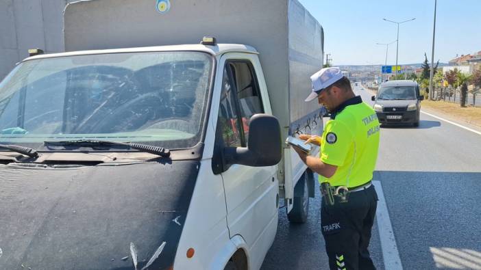 Trafik denetimlerinde 34 sürücüye ceza kesildi