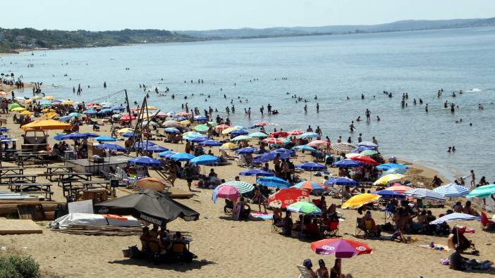 Sinop plajları doldu taştı: Akın akın geliyorlar