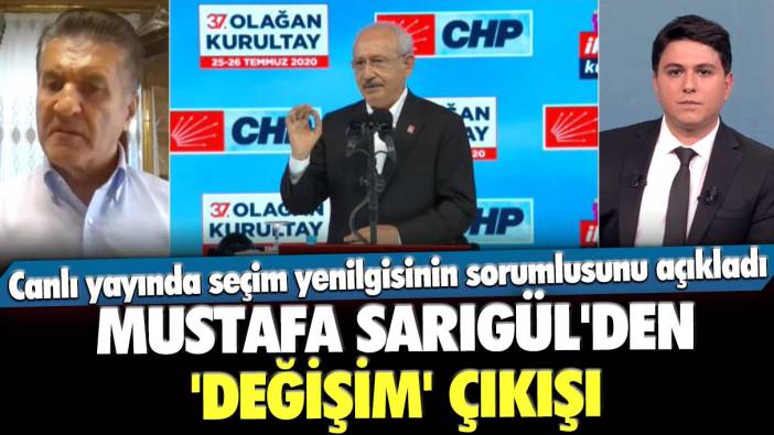 Mustafa Sarıgül'den 'değişim' çıkışı! Seçim yenilgisinin sorumlusunu açıkladı