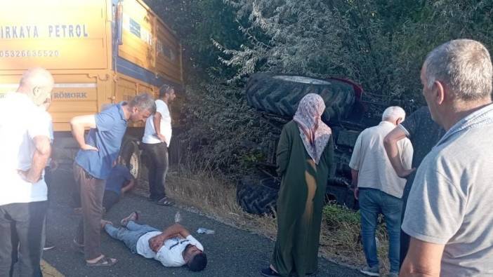 Elazığ'da biçerdöver ile traktör çarpıştı: 2 yaralı