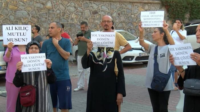 Maltepe'de 'Depreme dayanıksız' sitenin sakinlerinden protesto