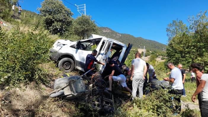 Tokat'ta işçileri taşıyan kamyonet şarampole uçtu: 1 ölü, 3 yaralı