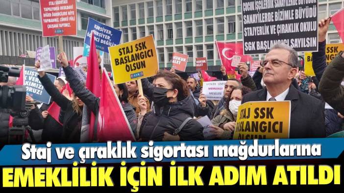 Staj ve çıraklık sigortası mağdurlarına emeklilik için ilk adım atıldı! EYT düzenlemesi sonrası yeni gelişme