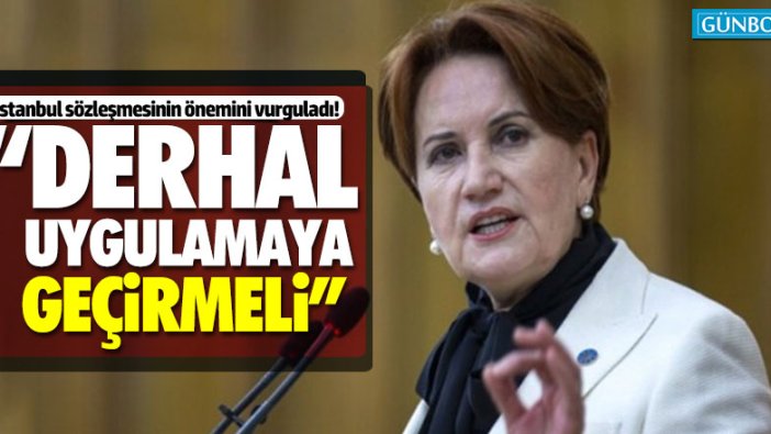 Meral Akşener'den kadına şiddetine yönelik açıklama!