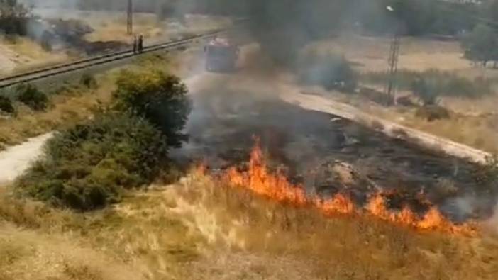 Elazığ’da ot yangını