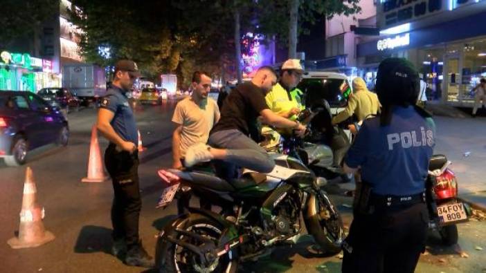 İstanbul'da motosiklet denetimi