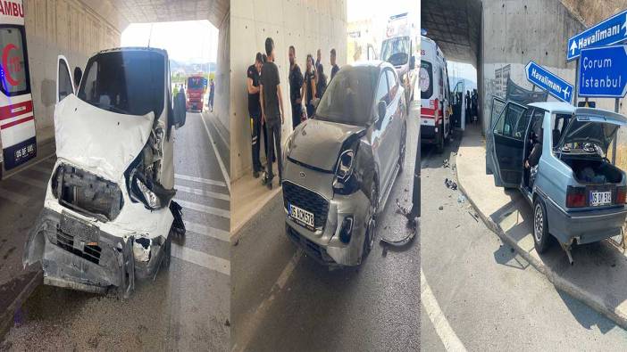 Amasya'da 3 araç kavşakta çarpıştı: 1 ölü, 3 yaralı