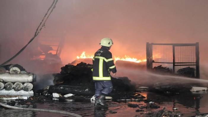 Kayseri'de fabrikada korkutan yangın