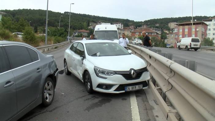 Maltepe'de zincirleme kaza: 16 araç  birbirine girdi