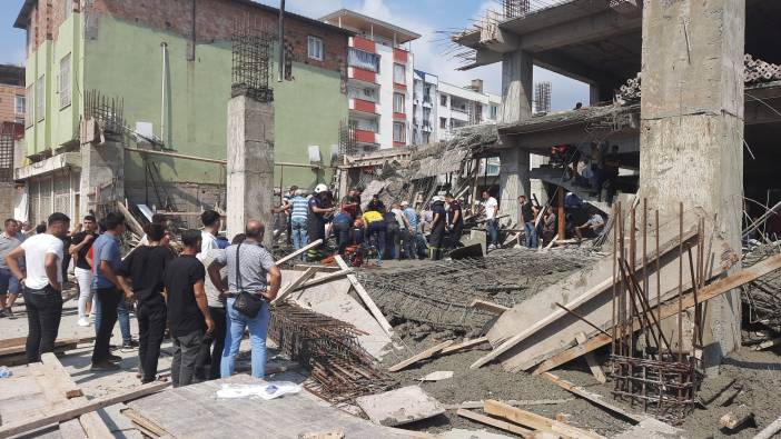 Hatay'da inşaatta göçük: 3 işçi kurtarıldı, birini kurtarma çalışması sürüyor