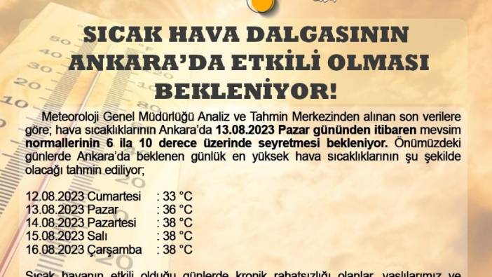 Ankara’da alarm verildi! Valilik açıklama yaptı