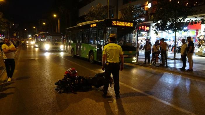 Denizli'de motosikletin çarptığı hamile kadın ağır yaralandı