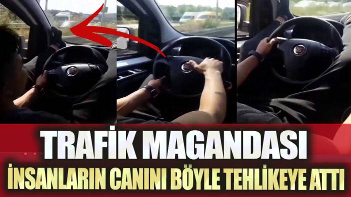 İstanbul’da trafik magandası insanların canını böyle tehlikeye attı