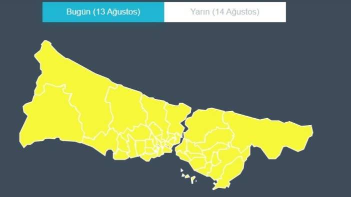 Meteoroloji'den sarı kodlu uyarı: İstanbullular dikkat!