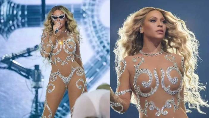 Beyonce'ye bakan dönüp bir daha baktı! Herkes çıplak sandı