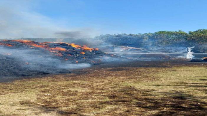 Kastamonu’da 6 bin balya saman, iki samanlık ve bir patoz küle döndü