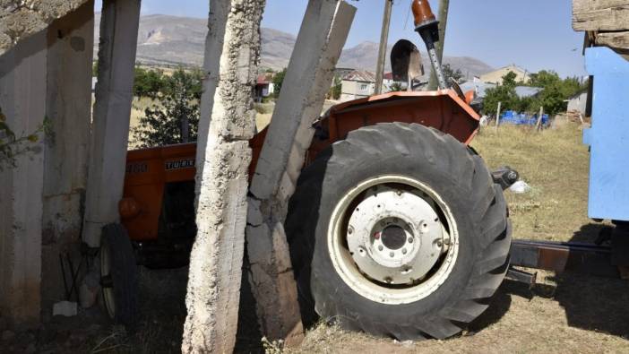 Yakıt doldurduğu traktörün altında kalarak can verdi