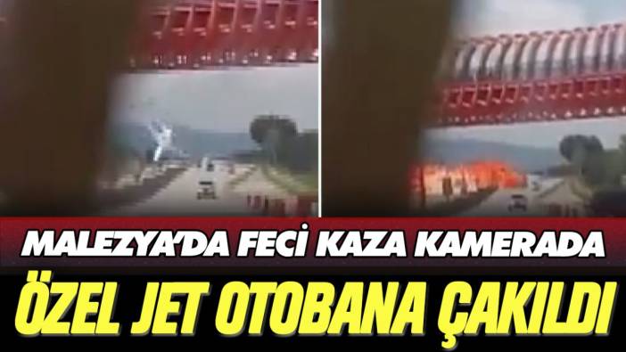 Malezya’da özel jet otoyola düştü: 10 ölü