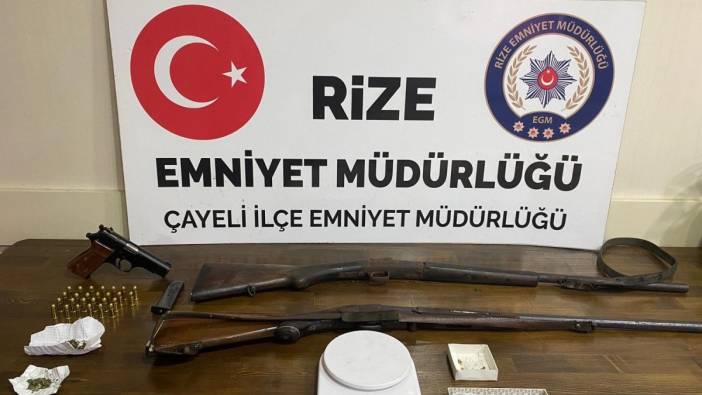 Rize’de 74 kök Hint keneviri ele geçirildi